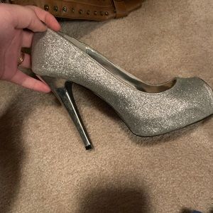 Silver shoes